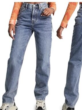Topshop Buttonfly Dad Jeans. Sz 26 x 30